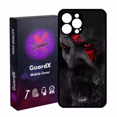 کاور گارد ایکس طرح God of War مدل Glass10349 مناسب برای گوشی موبایل اپل iPhone 13 Pro Max
