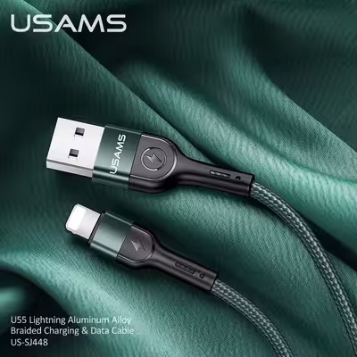 کابل تبدیل USB به لایتنینگ یوسمز مدل U 55 A طول 1 متر
