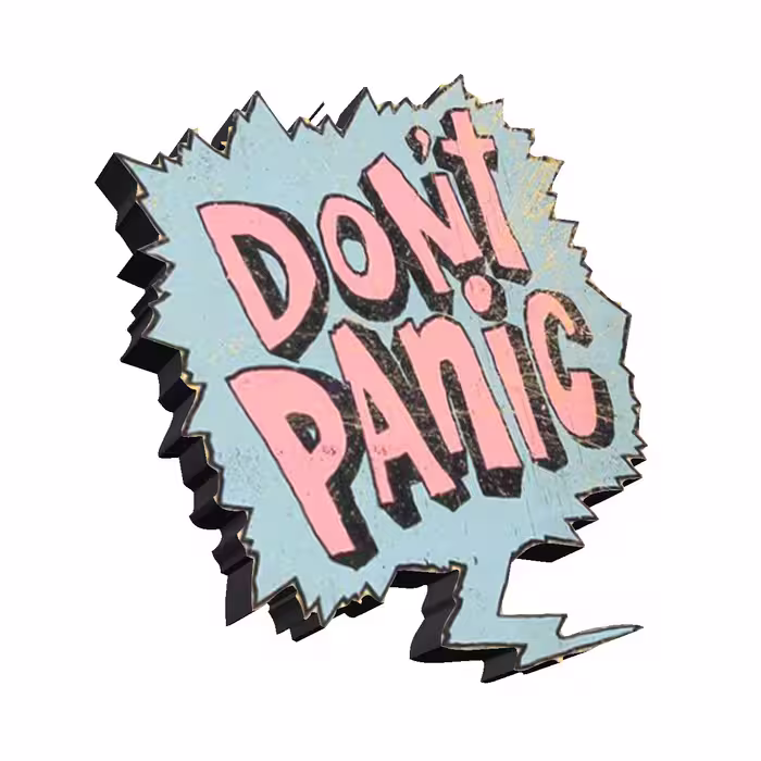 استیکر طرح Dont Panic