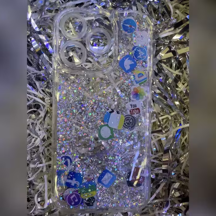 گارد پشت شفاف طرح آکواریوم با محافظ دوربین برای iphone 14 pro max - امین 24 امانت دار اعتماد شما
