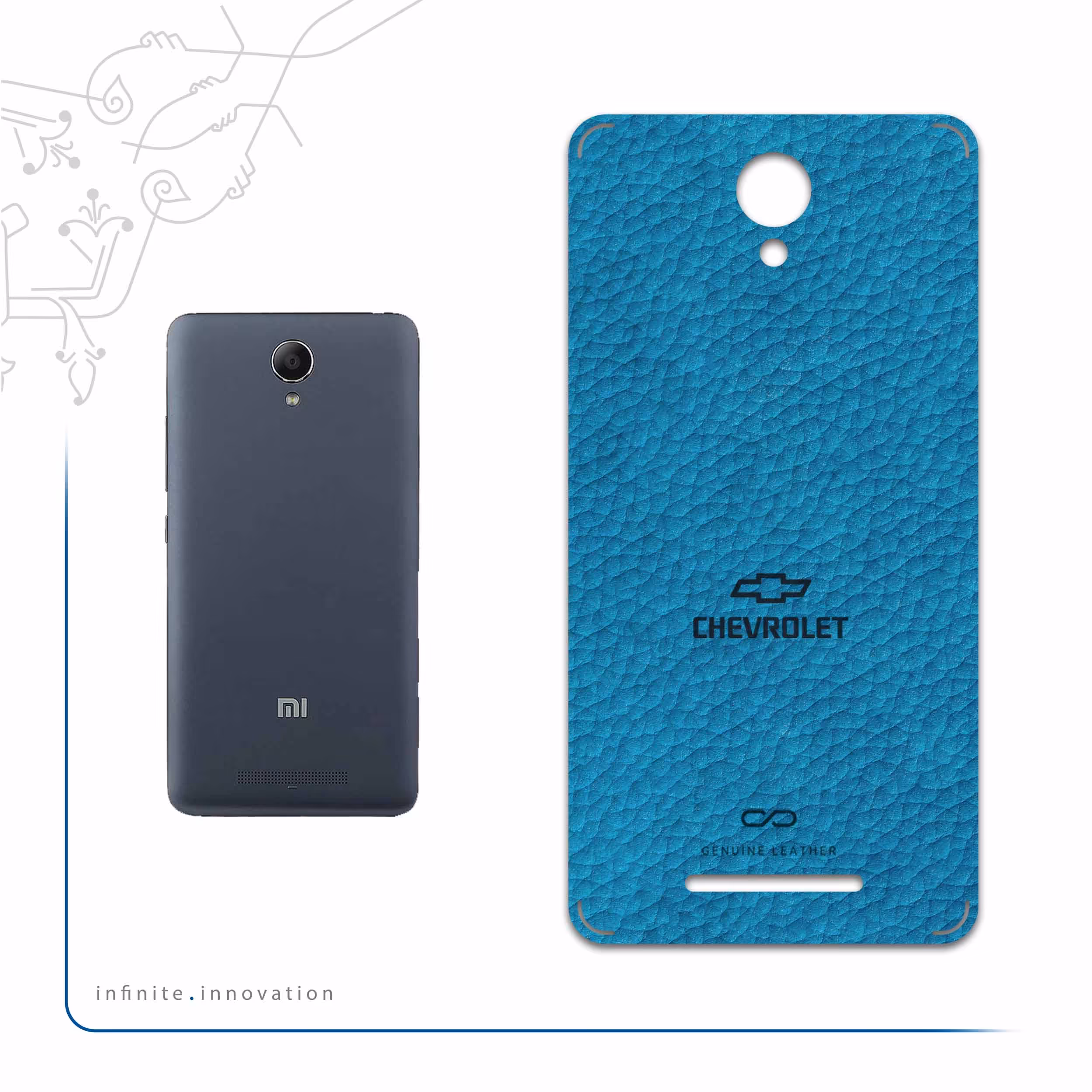 برچسب پوششی ماهوت مدل BL-CHVRLT مناسب برای گوشی موبایل شیائومی Redmi Note 2