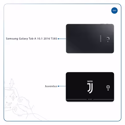 برچسب پوششی ماهوت مدل Juventus مناسب برای تبلت سامسونگ Galaxy Tab A 10.1 2016 T585