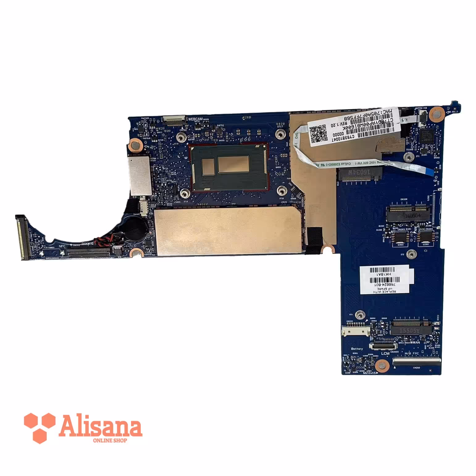 مادربرد لپ تاپ اچ پی مدل Pro X2 612 G1 i5-4202Y 8GB
