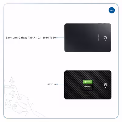 برچسب پوششی ماهوت مدل Nvidia Brand مناسب برای تبلت سامسونگ Galaxy Tab A 10.1 2016 T580