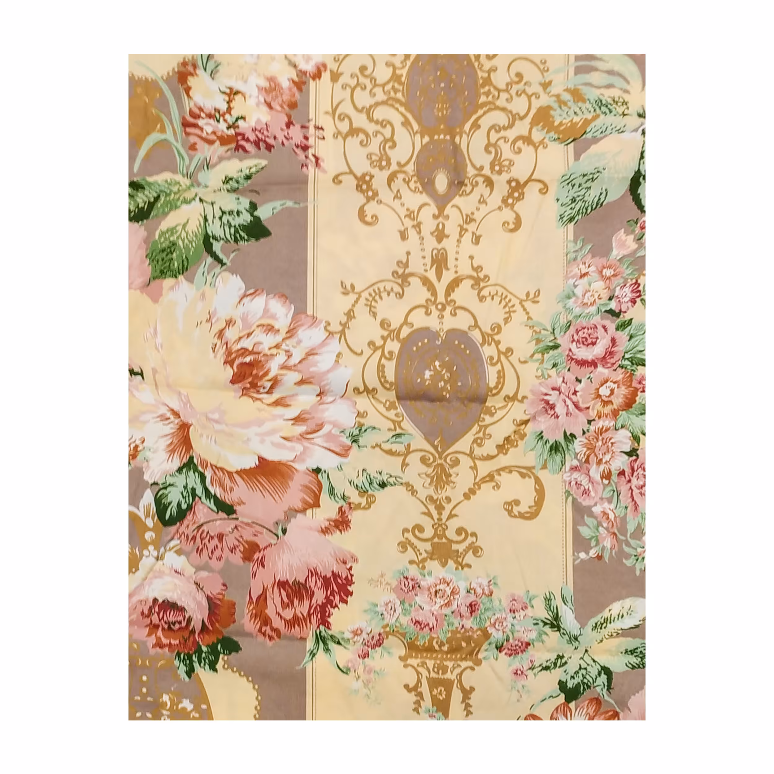 ملحفه آدنو مدل گلپری کد IR102 دونفره سایز 180x200 سانتی متر