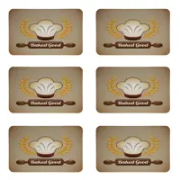 زیربشقابی طرح گندم کد 8330 مجموعه 6 عددی