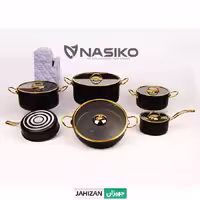 سرویس قابلمه 12 پارچه ناسیکو (طلایی)