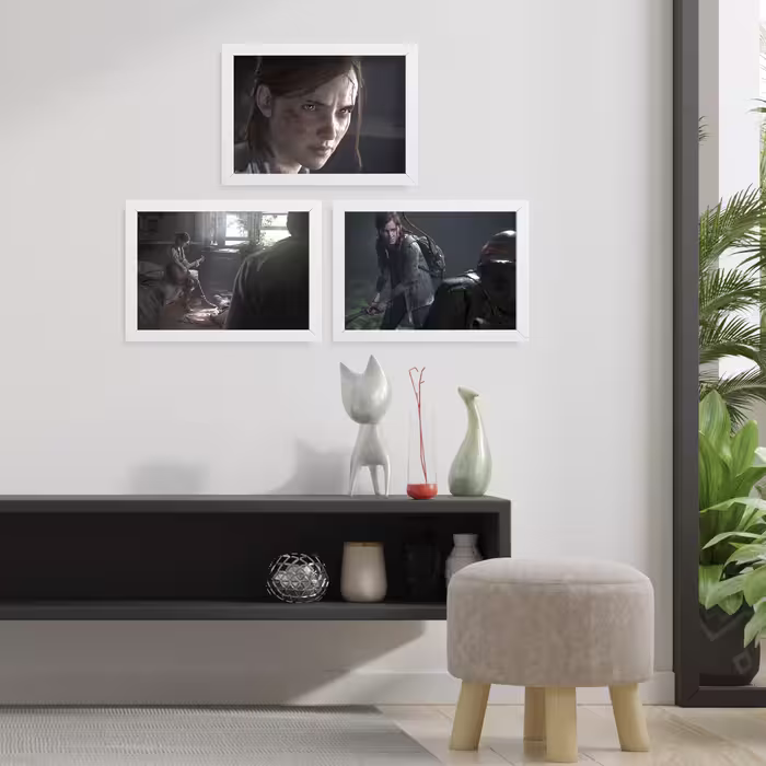 تابلو آرتیفن طرح بازی LAST OF US 2 کد 125W مجموعه 3 عددی