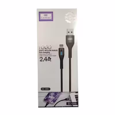 کابل تبدیل USB به لایتنینگ ارلدام مدل EC-099I طول ۱ متر 