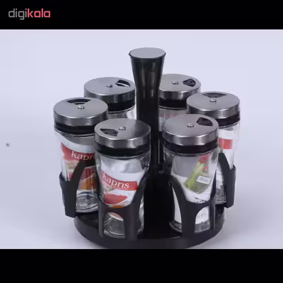 ست جای ادویه 7 پارچه کاپریس مدل پارادایس کد 12663