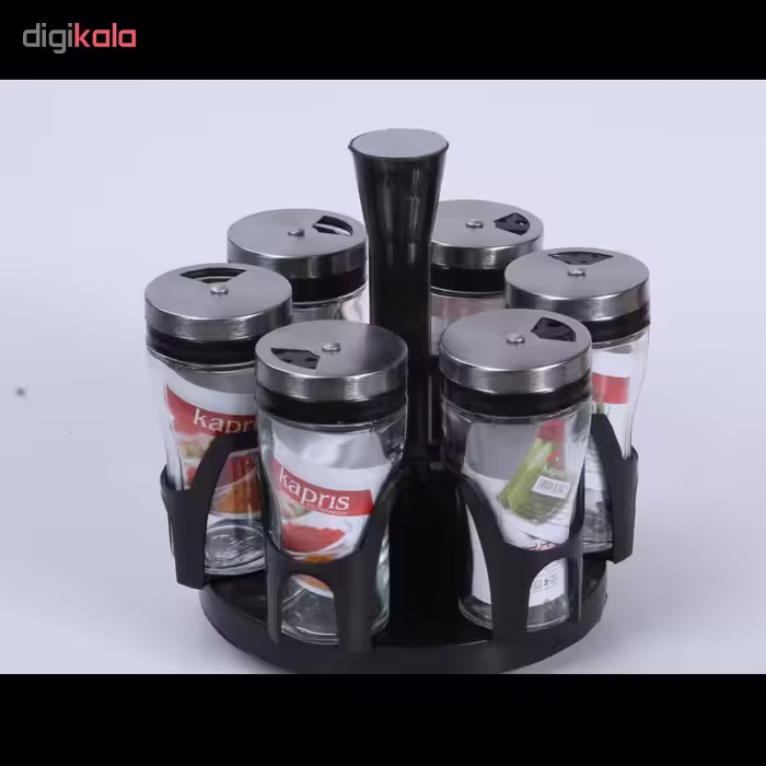 ست جای ادویه 7 پارچه کاپریس مدل پارادایس کد 12663