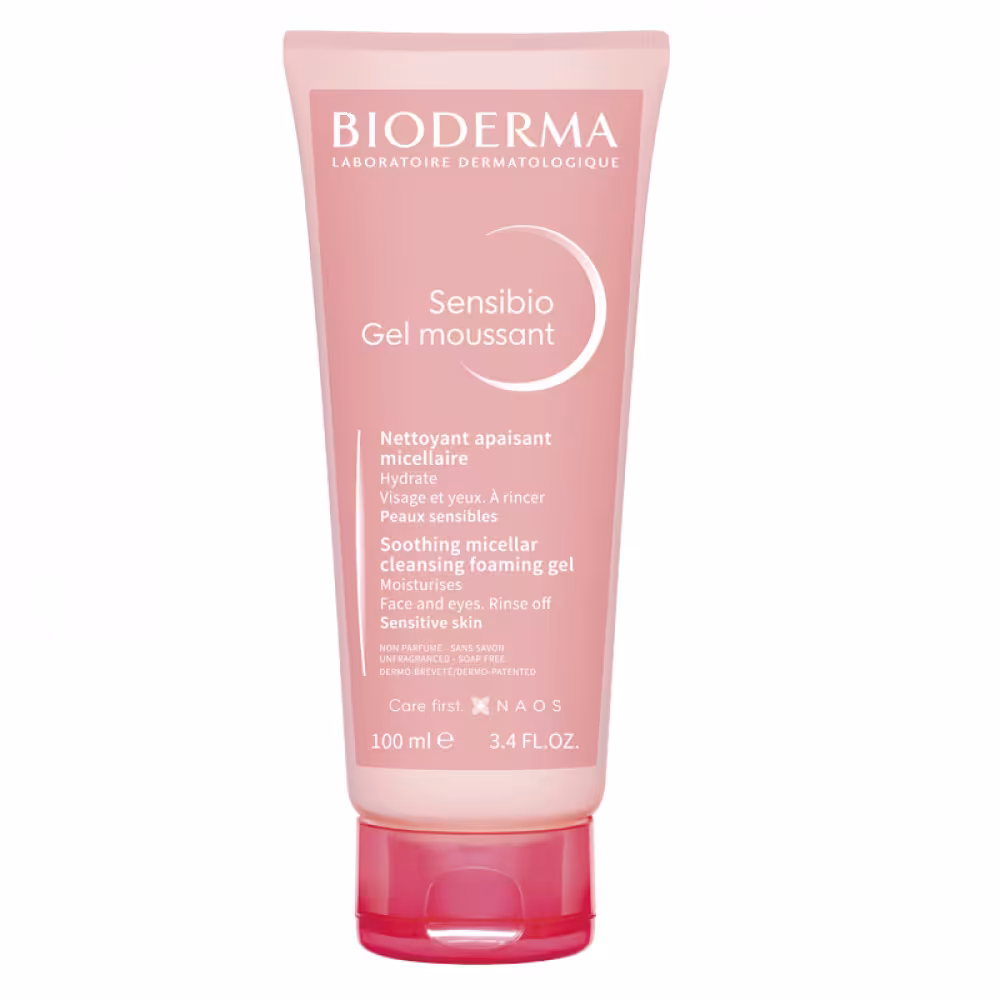 ژل فوم شستشو و میسلار صورت بیودرما مدل Sensibio Gel Moussant مناسب پوست حساس حجم 100 میل