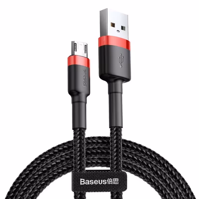 کابل میکرو یو اس بی Baseus Cafule CAMKLF-B 2.4A 1m
