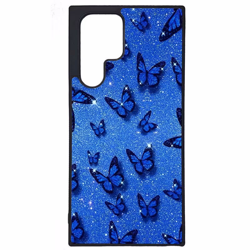 کاور طرح پروانه کد G-083 مناسب برای گوشی موبایل سامسونگ Galaxy S22 Ultra | دیجی قاب دونی