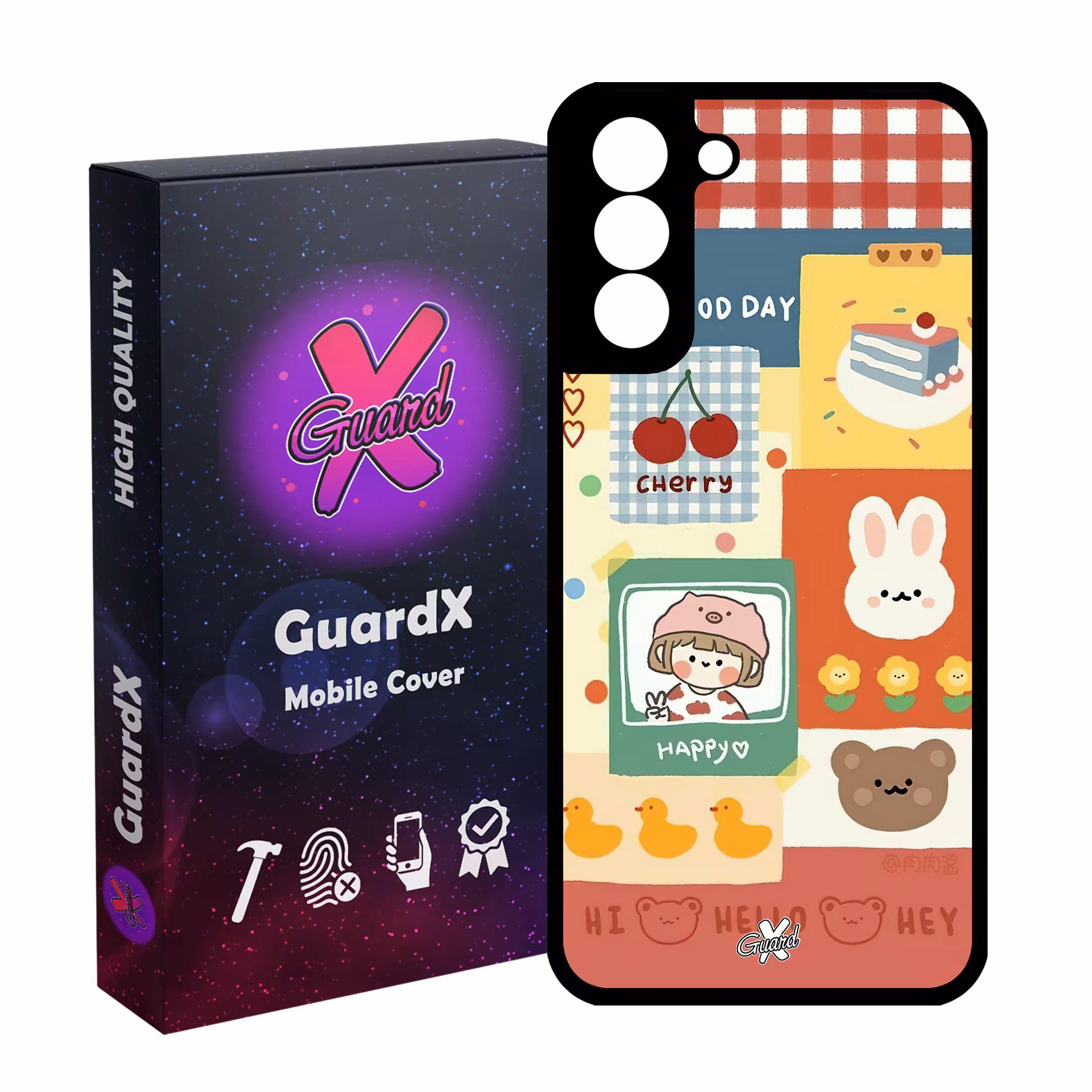 کاور گارد ایکس طرح دختر مدل Glass10515 مناسب برای گوشی موبایل سامسونگ Galaxy S21 FE