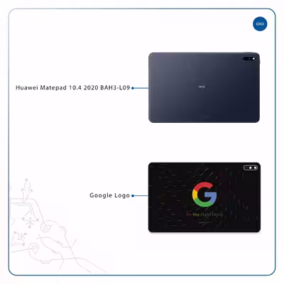 برچسب پوششی ماهوت مدل Google-Logo مناسب برای تبلت هوآوی Matepad 10.4 2020 BAH3-L09
