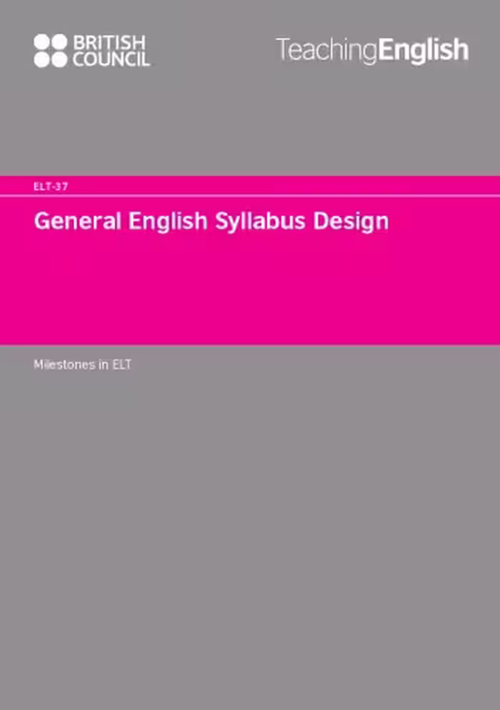 خرید و دانلود نسخه کامل کتاب General English Syllabus Design
