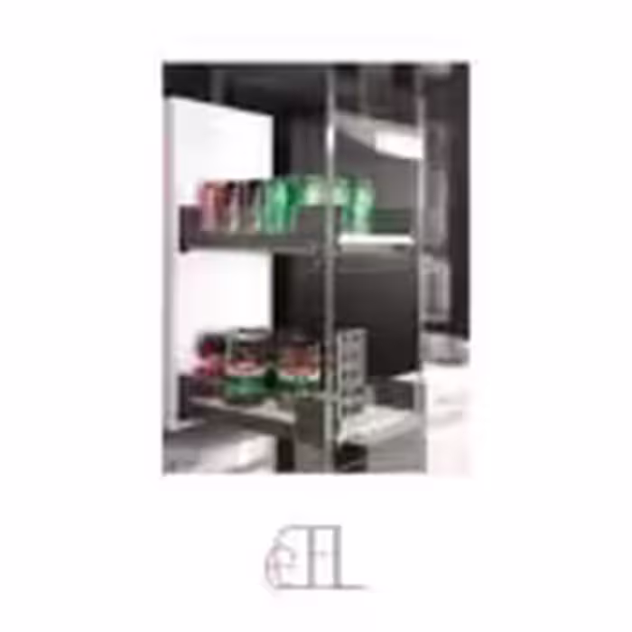 سوپر جا بطری ریلی اسلیم شیشه زیر صفحه دو طبقه 106mm با آرامبند