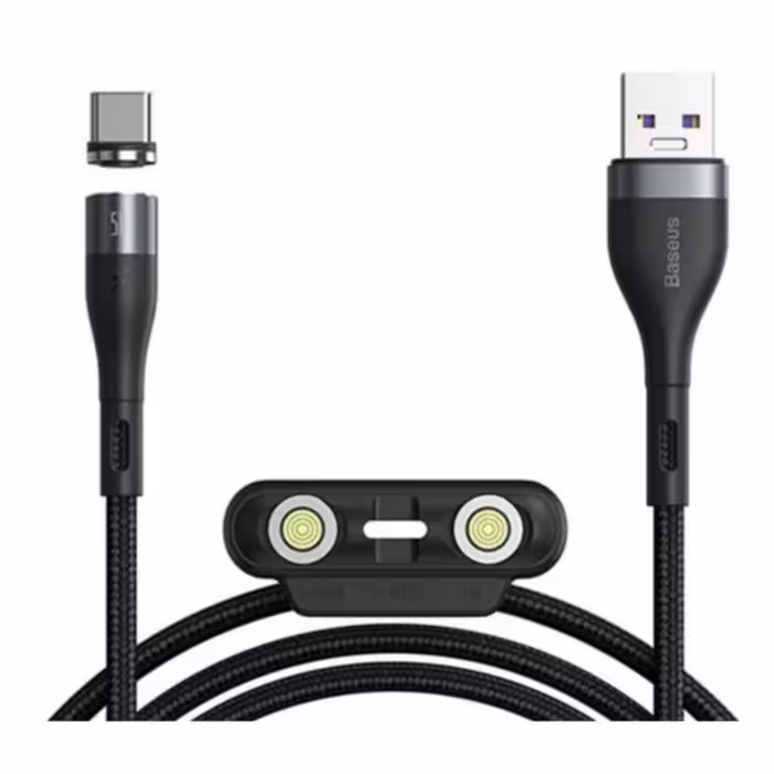 کابل تبدیل به لایتنینگ / USB -C / microUSB باسئوس مدل Fast Date Cable طول 1 متر
