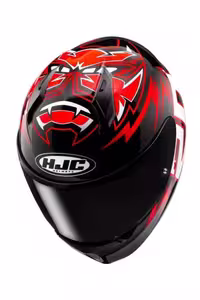 کلاه کاسکت موتورسیکلت مشکی C10 Quadraro Diablo Mask Vizier شفاف برند کره اچ جی سی HJC