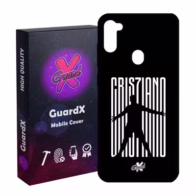 کاور گارد ایکس طرح CR7 مدل Glass10115 مناسب برای گوشی موبایل سامسونگ Galaxy A11 / M11