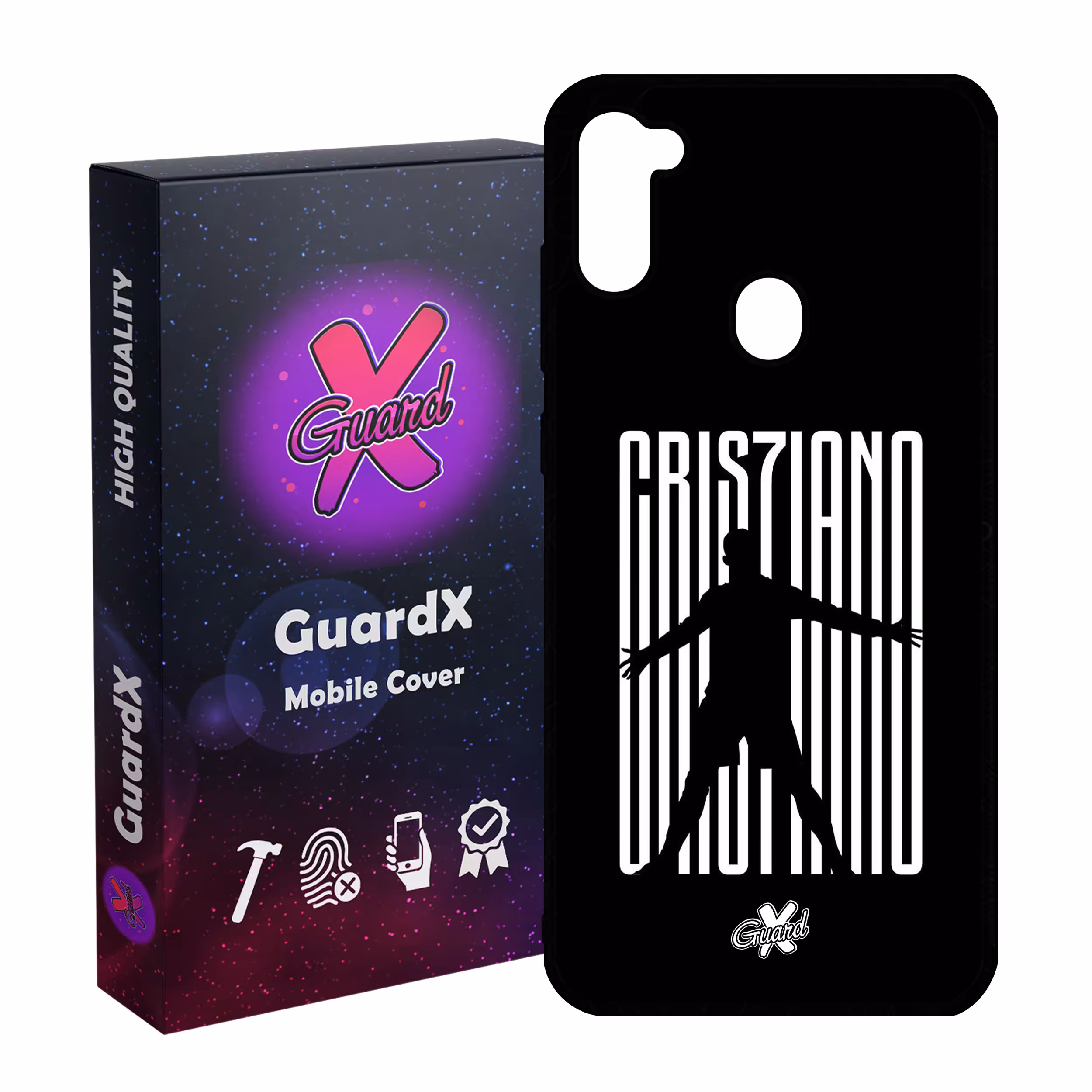 کاور گارد ایکس طرح CR7 مدل Glass10115 مناسب برای گوشی موبایل سامسونگ Galaxy A11 / M11