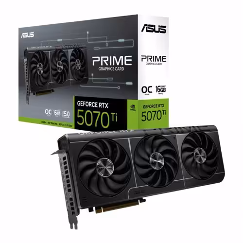 کارت گرافیک ایسوس PRIME GeForce RTX 5070 Ti 16GB GDDR7 OC Edition (آکبند-گارانتی اصلی)