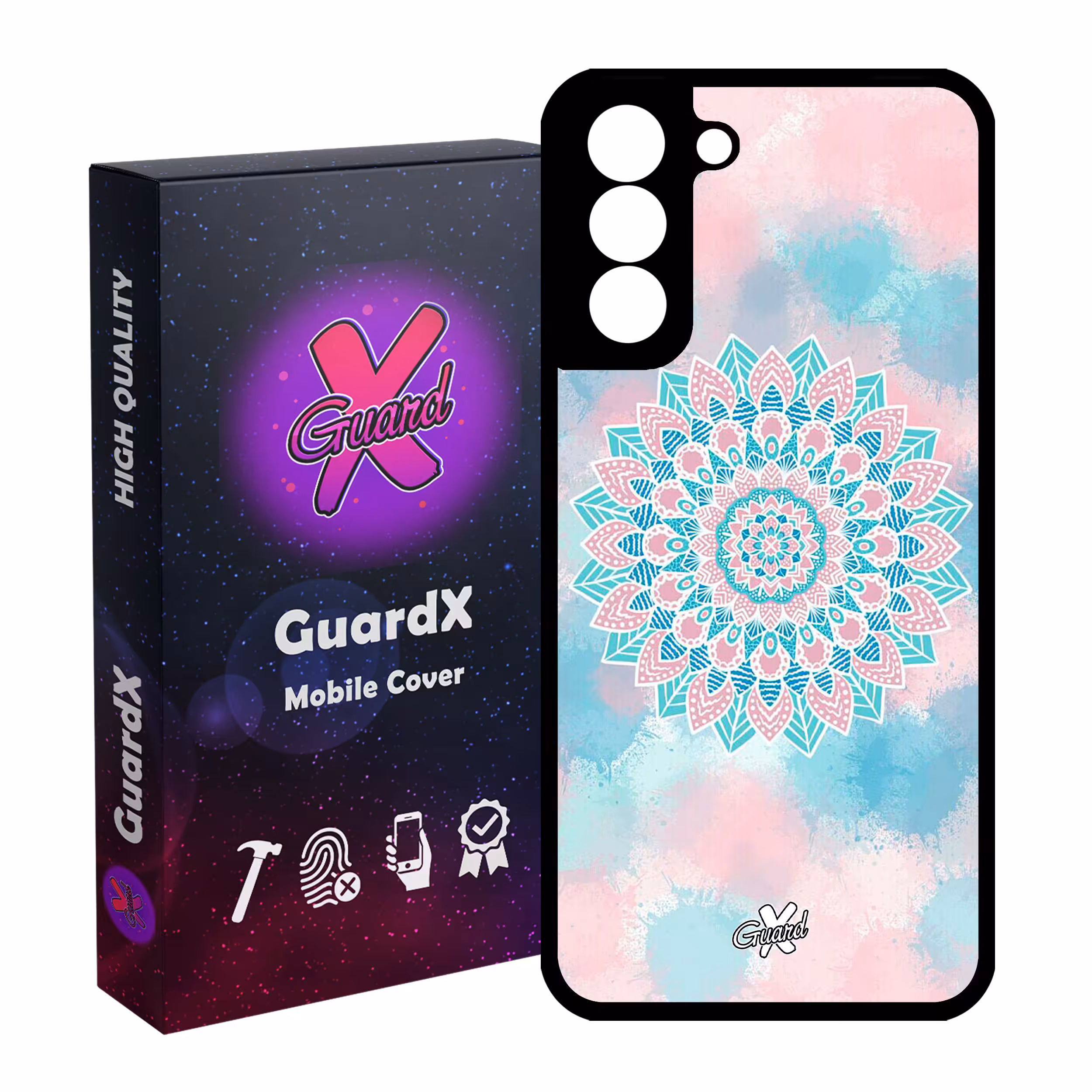 کاور گارد ایکس طرح ماندالا مدل Glass10065 مناسب برای گوشی موبایل سامسونگ Galaxy S21 FE