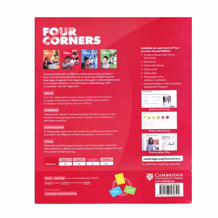 کتاب Four Corners 2 Video Activity Second Edition اثر Jack C. Richards And David Bohlke انتشارات الوندپویان