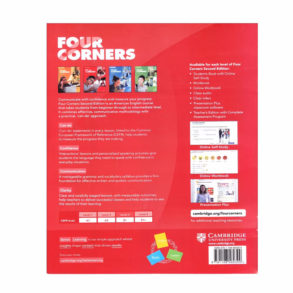 کتاب Four Corners 2 Video Activity Second Edition اثر Jack C. Richards And David Bohlke انتشارات الوندپویان