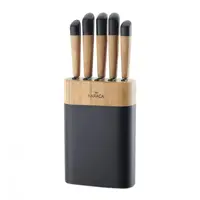سرویس چاقو آشپزخانه ۶ پارچه کاراجا مدل Maple Black کد 153.03.06.1451