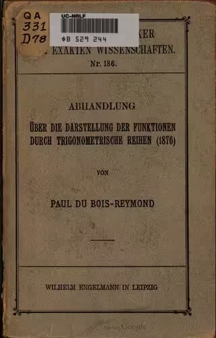خرید و دانلود نسخه کامل کتاب Abhandlungen über die Darstellung der Funktionen durch trogonometrische Reihen (1876)