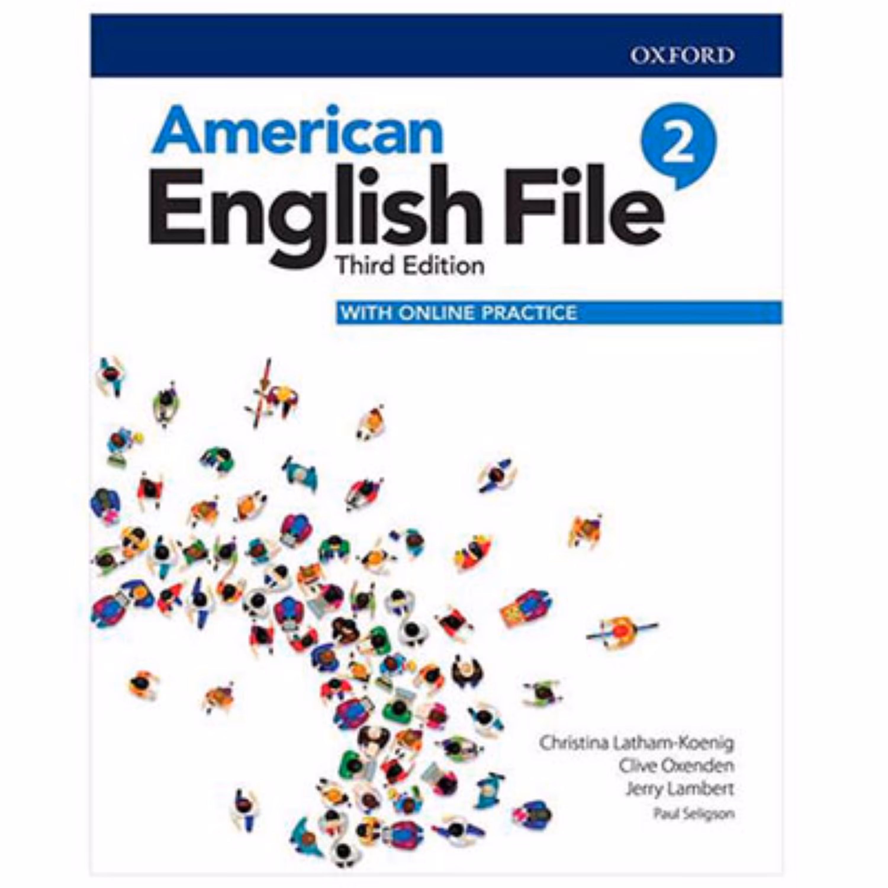 کتاب زبان american english file 2 ویرایش سوم همراه با کتاب کار  فایل صوتی Qrcod