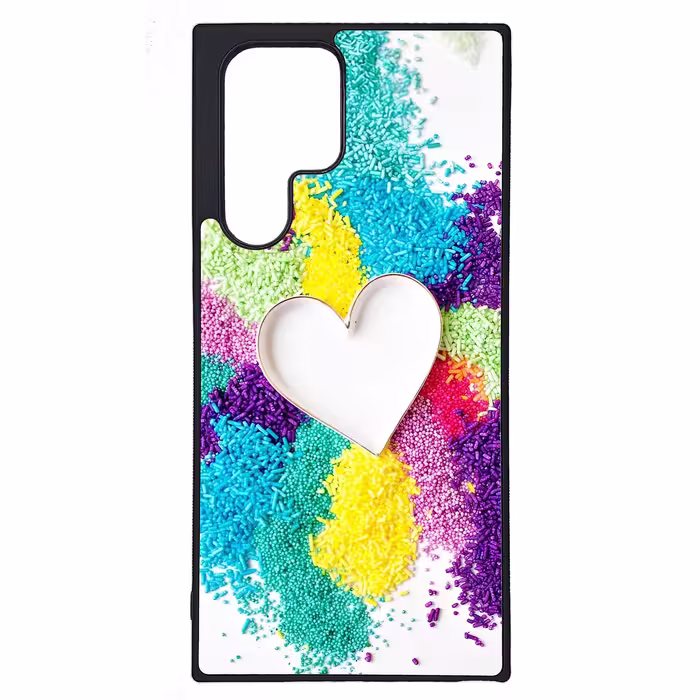 کاور طرح قلبی کد G-149 مناسب برای گوشی موبایل سامسونگ Galaxy S22 Ultra | دیجی قاب دونی