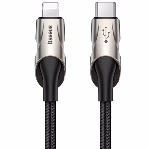 کابل لایتنینگ به Type C بیسوس Baseus Fish eye Cable CATLYY-01 طول 1 متر توان 2.4 آمپر   گارانتی 6 ماهه شرکتی