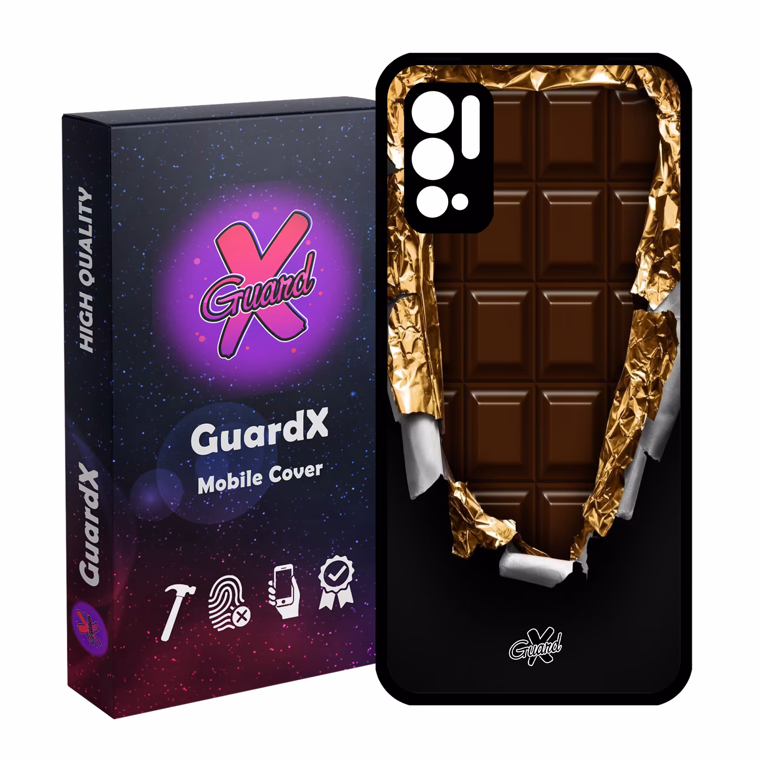 کاور گارد ایکس طرح Chocolate مدل Glass10061 مناسب برای گوشی موبایل شیائومی Redmi Note 10 5G / Poco M3 Pro