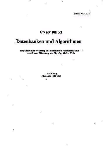 خرید و دانلود نسخه کامل کتاب Datenbanken und Algorithmen