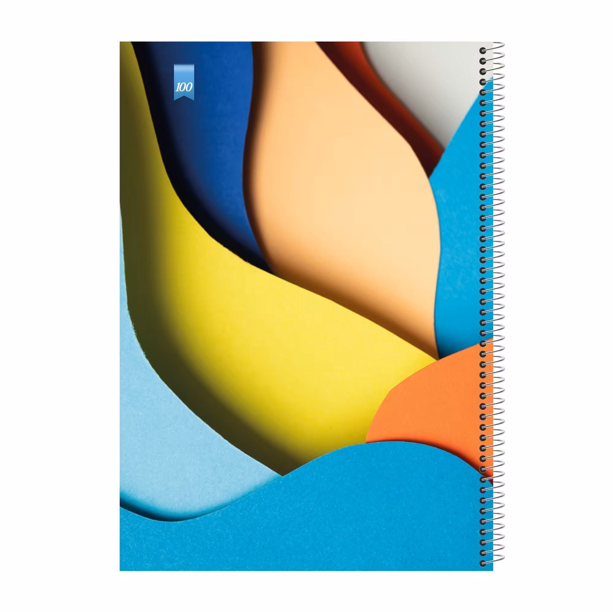 دفتر مشق 100 برگ اکونومیک مدل  colorfull با کاغذ با کیفیت و خط کشی منظم