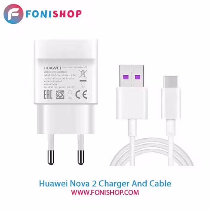 کابل و شارژر فست شارژ اصلی هوآوی Huawei Nova 2