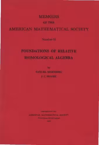 خرید و دانلود نسخه کامل کتاب Foundations of Relative Homological Algebra