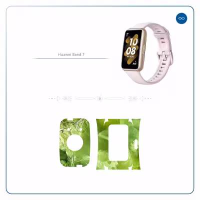برچسب ماهوت طرح Green_Crystal_Marble مناسب برای ساعت هوشمند هوآوی Band 7