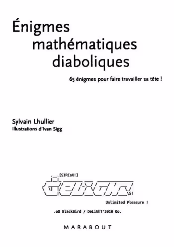 خرید و دانلود نسخه کامل کتاب Enigmes mathématiques diaboliques