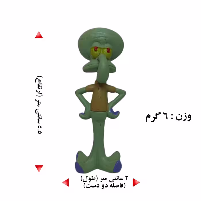 فیگور مدل باب اسفنجی کد ABAB - 6 مجموعه 6 عددی