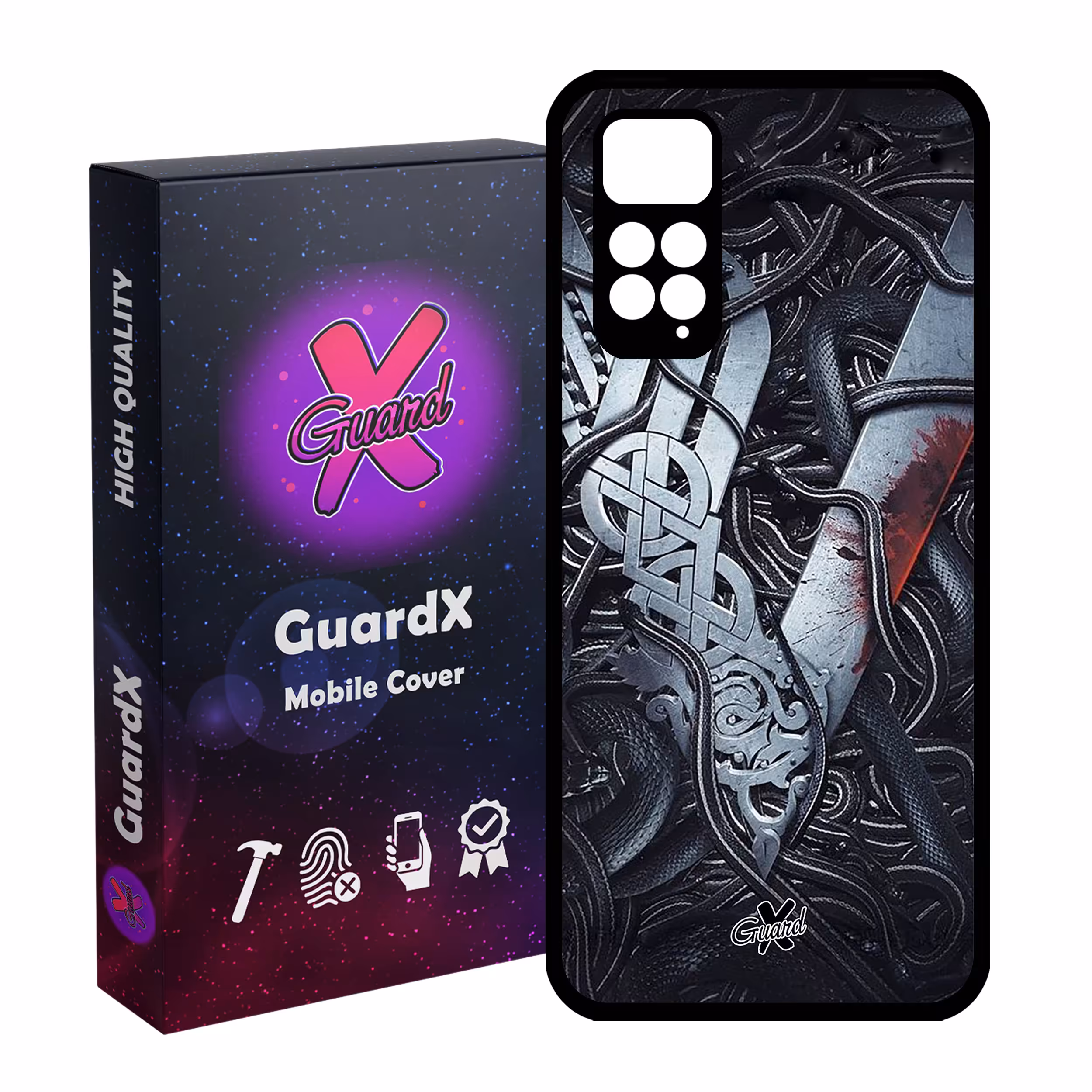 کاور گارد ایکس طرح Vikings مدل Glass10221 مناسب برای گوشی موبایل شیائومی Redmi Note 11S/ Note 11 4G