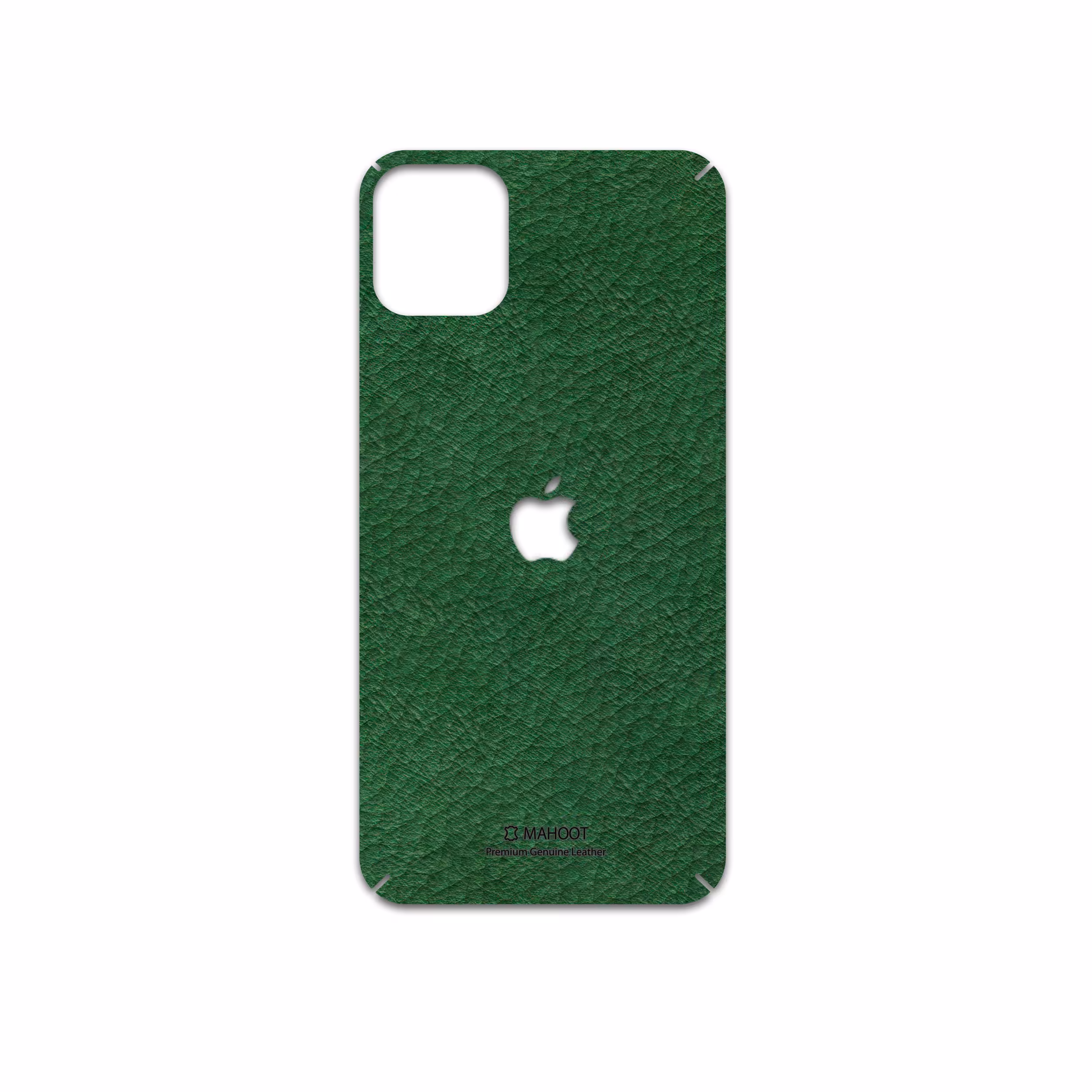 برچسب پوششی ماهوت مدل Green-Leather مناسب برای گوشی موبایل اپل iPhone 11