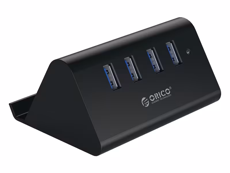 هاب 4 پورت اوریکو ORICO SHC-U3 4 Port USB3.0 HUB with Phone &amp; Tablet Stander