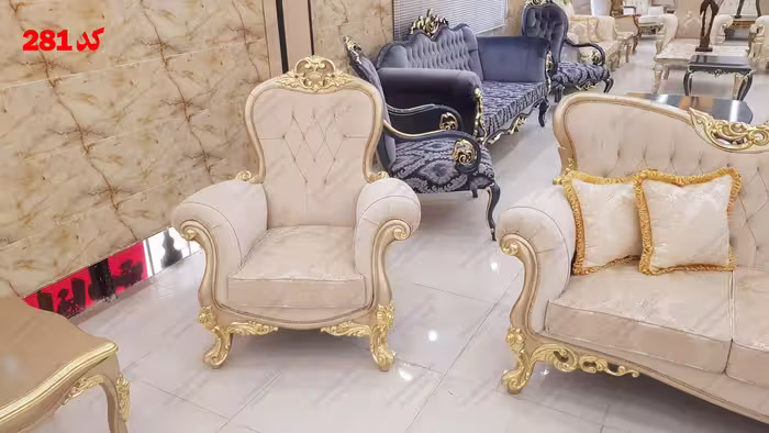 مبل کلاسیک کد 281ست مبل 7 نفره