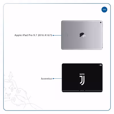 برچسب پوششی ماهوت مدل Juventus مناسب برای تبلت اپل iPad Pro 9.7 2016 A1675