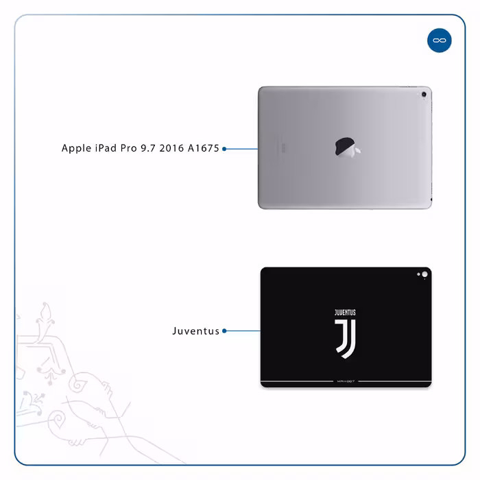 برچسب پوششی ماهوت مدل Juventus مناسب برای تبلت اپل iPad Pro 9.7 2016 A1675