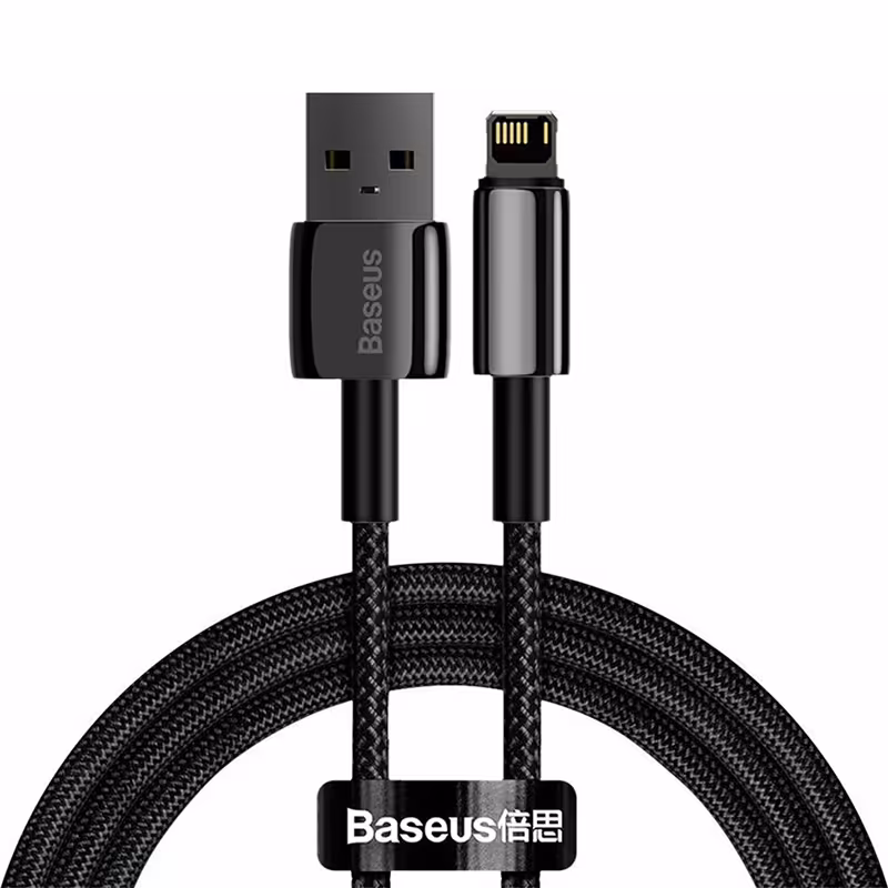 کابل USB به لایتنینگ باسئوس مدل 2.4A calwj-01 طول 1 متر